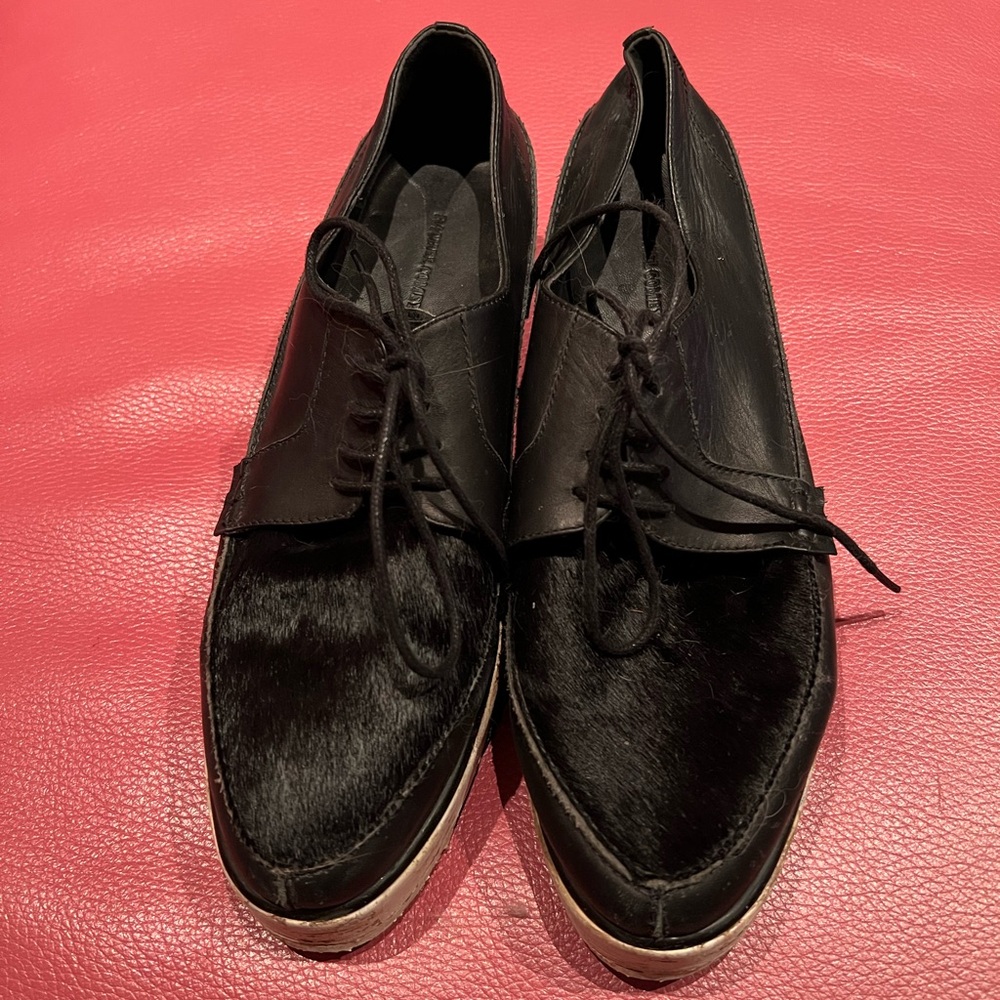 Rachel Comey Black Flats with Contrasting Sole